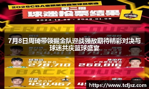 7月8日周琦带领掘金队迎战强敌期待精彩对决与球迷共庆篮球盛宴