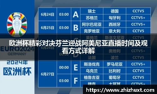 欧洲杯精彩对决芬兰迎战阿美尼亚直播时间及观看方式详解